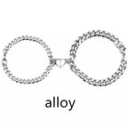 Love Magnet Attracts a Pair Of Male And Female Couple Bracelets